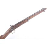 (S58) .700 Enfield Percussion Saddle Carbine, 21 ins full stocked two band barrel with kennel and