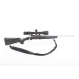 Ⓕ (S1) .223 Browning X-Bolt rifle, 20 ins stainless steel barrel screw cut for moderator, box