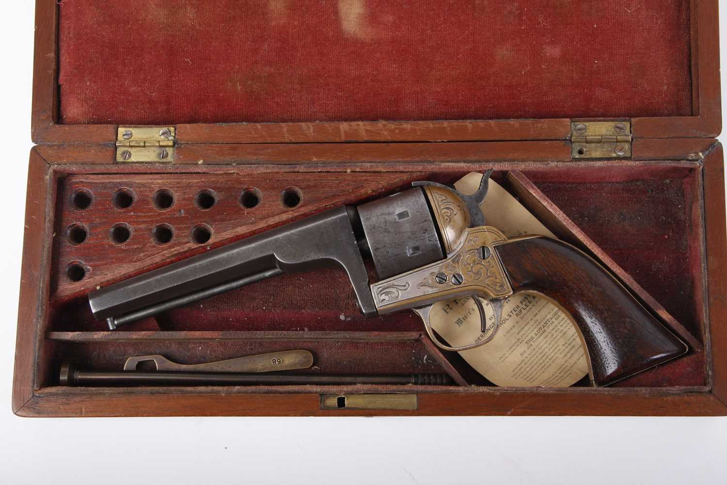 (S58) .32 (rf) Moore's Single Action Belt Revolver, 5 ins octagonal barrel stamped Manufd for - Image 18 of 18