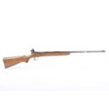 Ⓕ (S1) .22 BSA Sportsman bolt-action single shot rifle, 25 ins barrel with open sights, additional