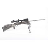 Ⓕ (S1) .22-250 CZ 550 bolt-action rifle, 24 ins barrel threaded for moderator, 5 shot box