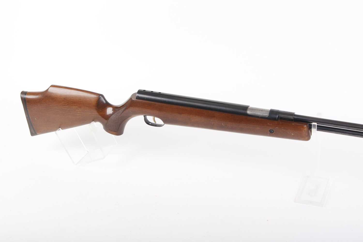 .22 Weihrauch HW 97K underlever air rifle, fitted moderator, adjustable trigger, Monte Carlo stock - Image 7 of 10