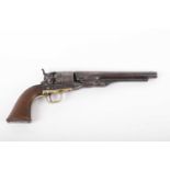 (S58) .44 Colt Army Model 1860, 8” ins round barrel with a German-silver blade front sight and a