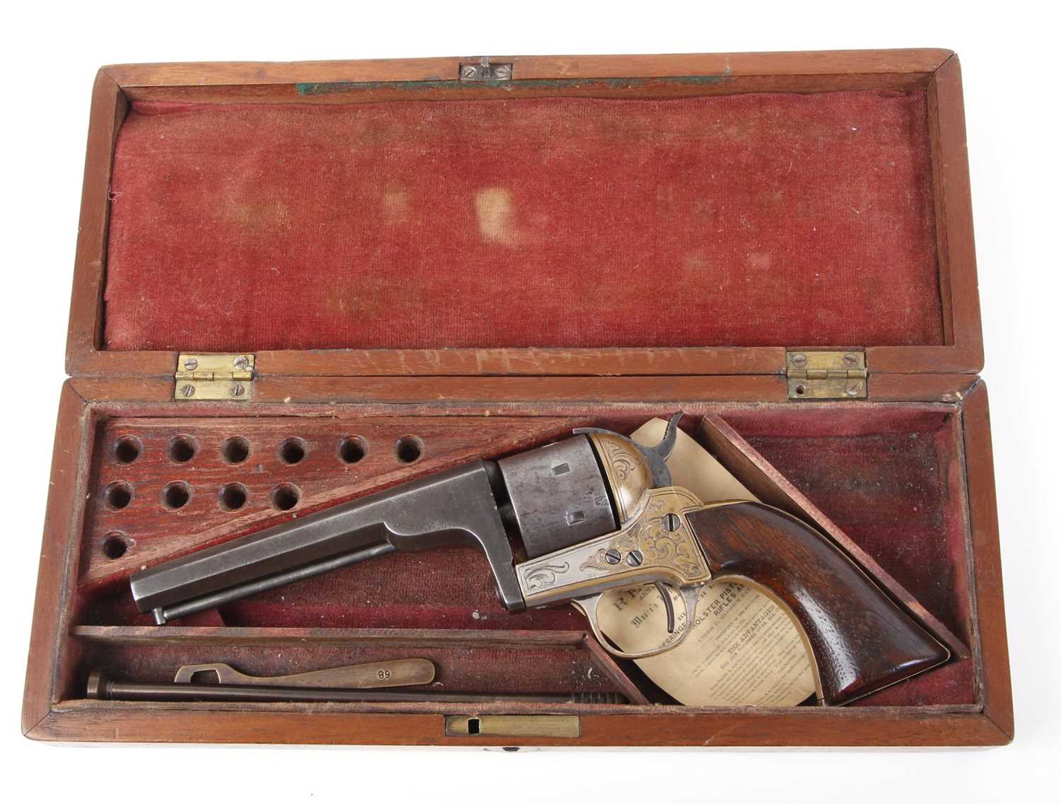 (S58) .32 (rf) Moore's Single Action Belt Revolver, 5 ins octagonal barrel stamped Manufd for - Image 17 of 18