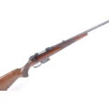 Ⓕ (S1) .223 (Rem) CZ BRNO 527 bolt action rifle, 23 ins screwcut barrel (foresight missing), leaf