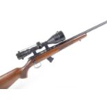 Ⓕ (S1) .22 CZ 453 Premium bolt-action rifle, 22 ins fluted barrel (capped) with black gloss
