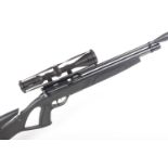 .22 Gamo Coyote PCP bolt action air rifle, mounted 3-9x50 Hawke Vantage scope, black synthetic