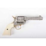 .45 Colt Peacemaker Model D Presentation Revolver (non firing model), highly engraved overall,