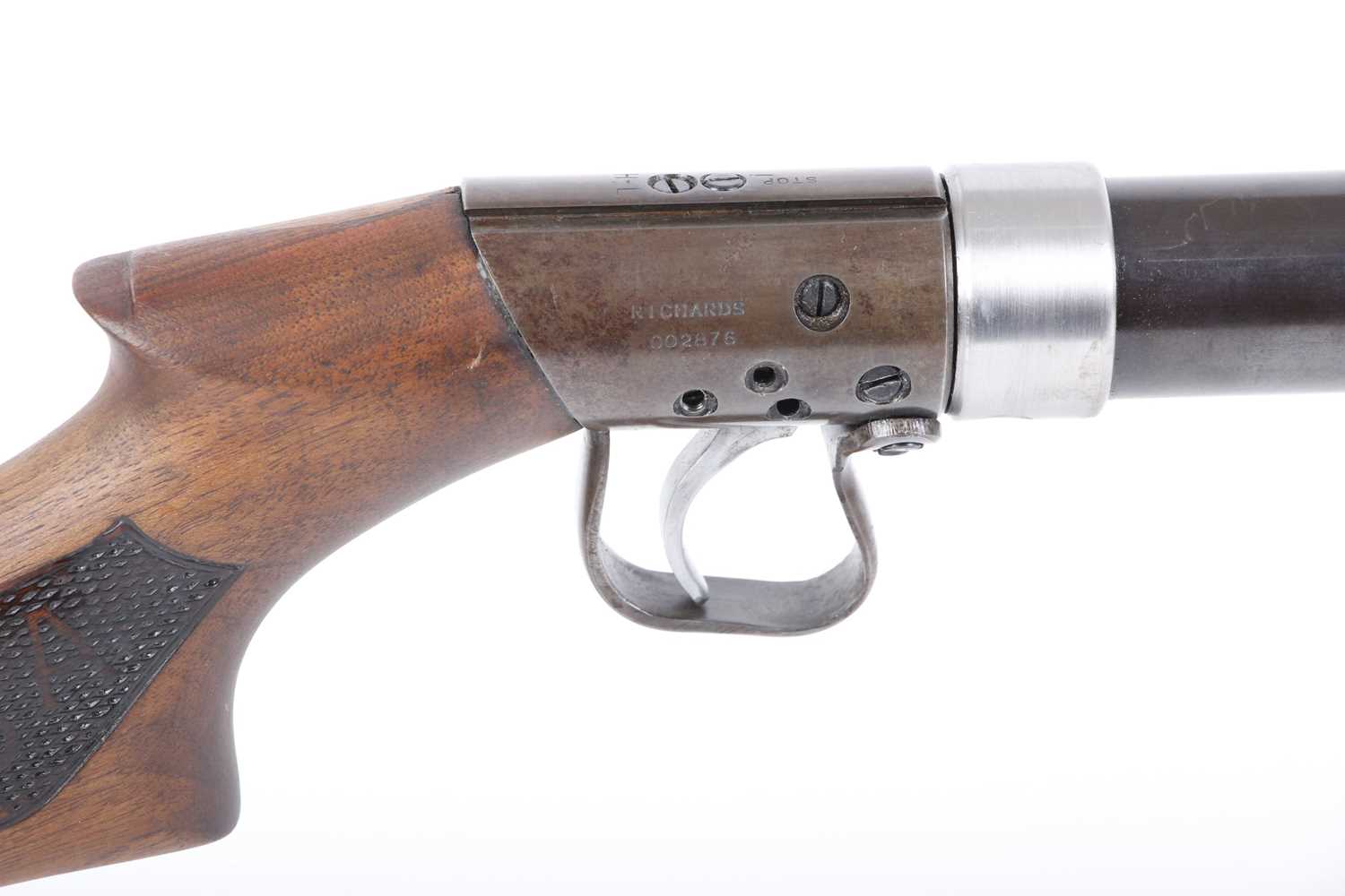 .177 BSA Standard under lever air rifle, bead and notch sights, tap loading, fitted with W. Richards - Image 2 of 9