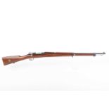 Ⓕ (S1) 6.5 x 55mm (Swiss) Mauser bolt-action service rifle, in military specification with blade and