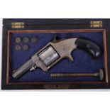 (S58) .38 (rf) Whitneyville Armory Revolver, 2½ ins octagonal barrel with makers details