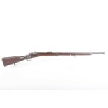 (S58) 11.15mm Austrian Werndl M1867/77 rolling block rifle, 33 ins barrel with bayonet lug (good