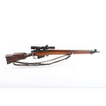 Ⓕ (S1) .303 Enfield No.4 (TR) sniper rifle, dated 1945, in military specification, matching