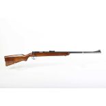 Ⓕ (S1) .22 Mauser ES340B bolt-action rifle, 26½ ins barrel with raised blade hooded front sight