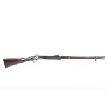 (S58) .450 British Military Rifled Musket, c.1861, 33 ins two band full stocked barrel with brass