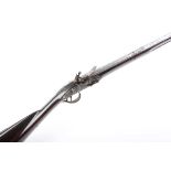 (S58) 20 bore Flintlock Single Fowling Piece by Lowe, 40 ins tapered two stage sighted full