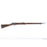 (S58) .577/450 Enfield Martini-Henry MkIII service rifle, 33 ins barrel, fullstocked with two