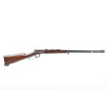 Ⓕ (S1) .22 Marlin lever-action rifle, 23½ ins barrel, blade and notch sights, tube magazine,