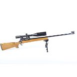 Ⓕ (S1) .308(Win) Remington 1917 bolt-action target rifle, single shot, 29 ins heavy barrel, tunnel