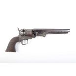 (S58) .36 Colt 1851 Navy percussion single-action revolver, 7½ ins octagonal barrel retaining