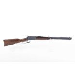 Ⓕ (S1) .357 (Mag) Rossi lever-action carbine, 19½ ins round barrel with open sights, tube