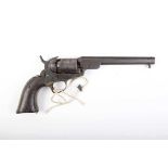 (S58) .31 Colt M1849 pocket revolver c.1856, 6 ins octagonal barrel faintly stamped with New York