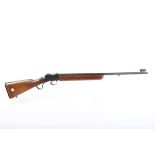 Ⓕ (S1) .22 BSA martini-action target rifle, 24 ins barrel with tunnel foresight, straight stock with