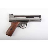 .22 Webley Mark I air pistol, wood grips, no. 814