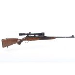 Ⓕ (S1) .223(Rem) Tikka M595 bolt-action rifle, 23 ins barrel, hooded blade foresight, box