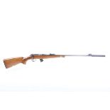 Ⓕ (S1) .22 CZ 452-2E ZKM bolt-action rifle, 24 ins barrel with Parker Hale moderator, hooded blade