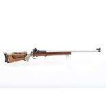 Ⓕ (S1) 7.62 x 51mm Fulton-Regulated Enfield (1944) converted bolt-action target rifle, 28 ins Maddco