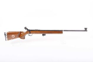 Ⓕ (S1) .22 Remington M540X bolt-action target rifle, 26 ins heavy barrel with tunnel front sight and