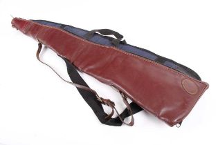 A good Parsons fleece-lined red leather gun slip (max. internal length 46 ins), together with