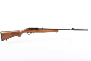 Ⓕ (S1) .22 Ruger 10/22 semi-automatic rifle, 50 year celebration model 1964-2014, 19 ins screw-cut
