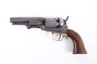 (S58) .31 Colt Pocket M1849 single-action percussion revolver, 4 ins octagonal barrel stamped with