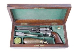 (S58) .31 Colt Pocket M1849 single-action percussion revolver c.1858, 5 ins octagonal barrel with