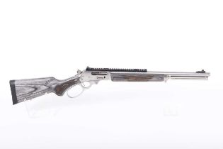 Ⓕ (S1) .45-70 (Govt.) Marlin 1895SBL lever-action carbine, 19 ins stainless-steel round barrel (