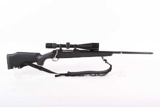 Ⓕ (S1) .30-06 Ruger M77 MkII bolt-action rifle, 22½ ins screw-cut barrel with gloss black finish,