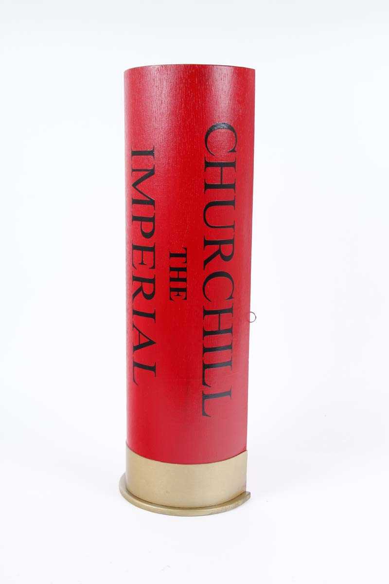A good quality reproduction cartridge sign for Churchill The Imperial, length 24½ ins - Image 3 of 3