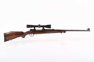 Ⓕ (S1) .375 (H&H Mag) Parker Hale Safari De Luxe bolt-action sporting rifle, 25 ins barrel with