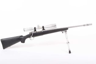 Ⓕ (S1) .308 Winchester Model 70SA bolt-action rifle, 20 ins stainless-steel barrel with fitted