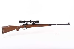 Ⓕ (S1) .270 (Win) Parker Hale bolt-action sporting rifle, 24½ ins barrel with open sights, mounted