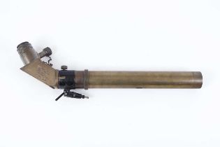 A brass Power 7 Telescope for High Angle gun by W. Ottway & Co. Ltd., London, dated 1940, no. 1469