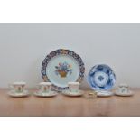 An assorted collection of ceramics, comprising a Wedgwood Poterat pattern plate, three Flosmaron