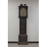 An 18th century and later oak cased longcase clock, by Edmund Scholfield of Rochdale, the hood