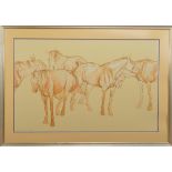 Jo Taylor (British), a limited edition print of horses titled Still Life I no. 30/50, signed in