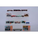 Continental N Gauge Locomotives and Freight Stock, Fleischmann Piccolo locomotives, both cased, 7969