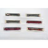 Swiss N Gauge Coaching Stock, all cased, Fleischmann, 890401 restaurant car in red/white SBB livery,