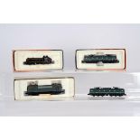 French SNCF Electric and Diesel N Gauge Locomotives, four examples, Roco 02157 A CC71007 (2) one