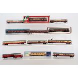 German N Gauge Trans Europ Express and Other Coaching Stock, various examples Trans Europ Express in
